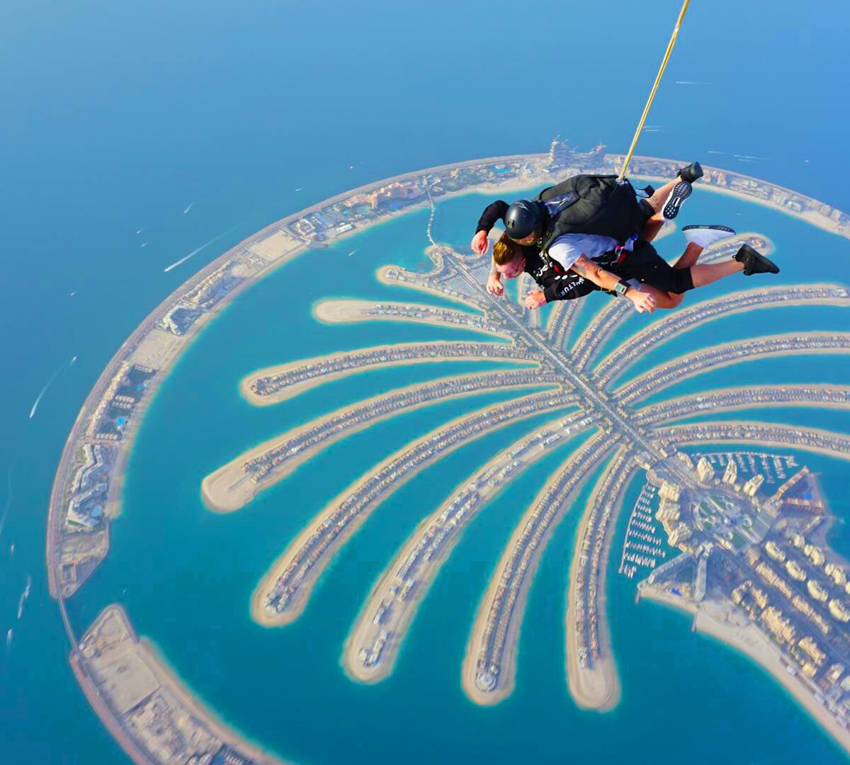 Skydiving In Dubai over Palm Jumeirah