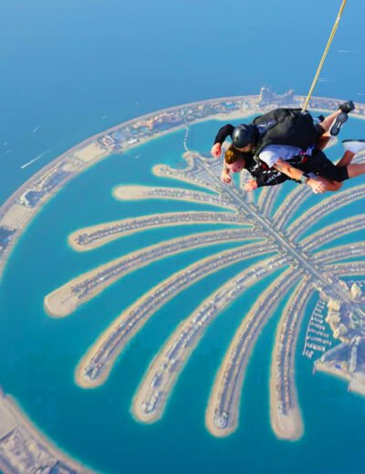 Skydiving In Dubai over Palm Jumeirah